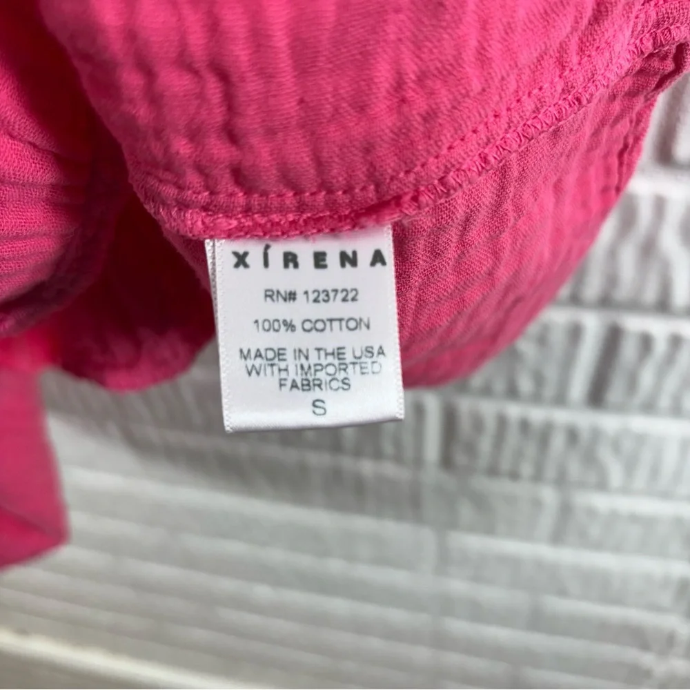 Xirena Nissa Pink Babydoll Puff Sleeve Mini Dress Small - Picture 6 of 6
